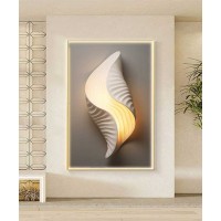 Gold Frame 80*120 Cm Seashell Porsalein Painting 